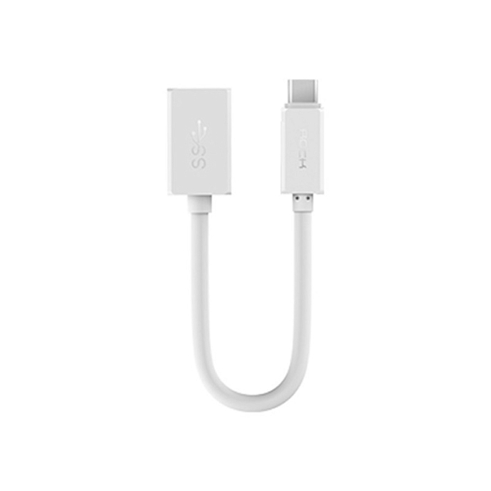 Адаптер Rock OTG Type-C - USB White - рис.0