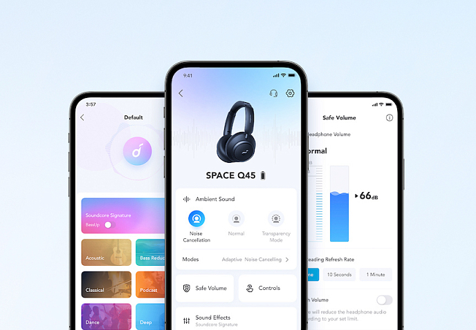 Беспроводные наушники Anker Soundcore Space Q45 Blue - рис.11