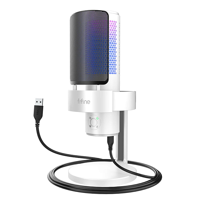 Микрофон для стриминга и игр Fifine AmpliGame A9 White - рис.0