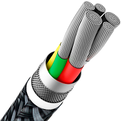 Кабель Lyambda LALm25 USB Type-A/Lightning Black