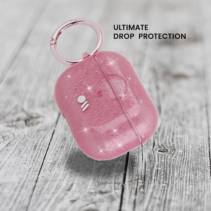 Чехол для наушников Case-Mate AirPods Pro Hook Ups Case Crystal Pink - рис.5