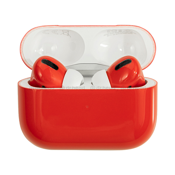 Беспроводные наушники Apple AirPods Pro 2nd gen with MagSafe USB-C (2023) Red Gloss - рис.0