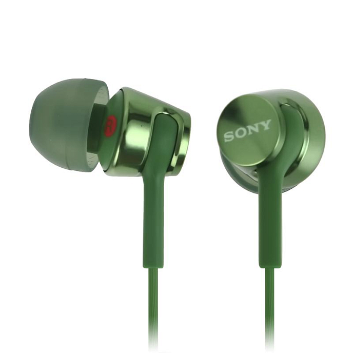 Наушники внутриканальные Sony MDR-EX155AP Green - рис.1