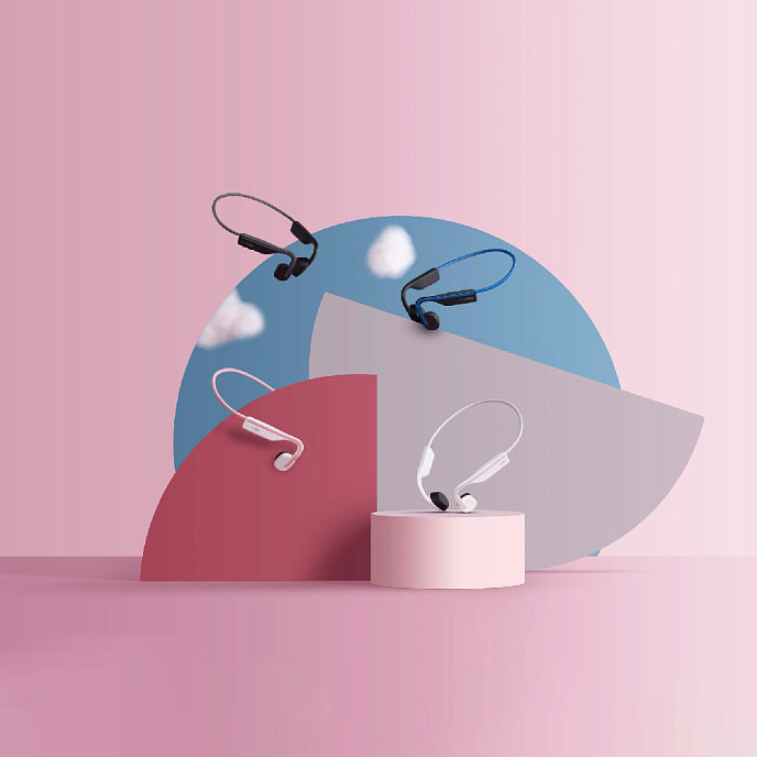 Наушники накладные AfterShokz OpenMove elevation blue спортивные беспроводные наушники_OpenBox - рис.6