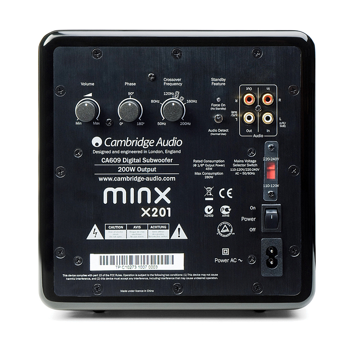 Сабвуфер Cambridge Audio Minx X201 Gloss White - рис.3