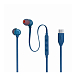 - рис.0 Наушники внутриканальные JBL Tune 310C Blue - рис.0