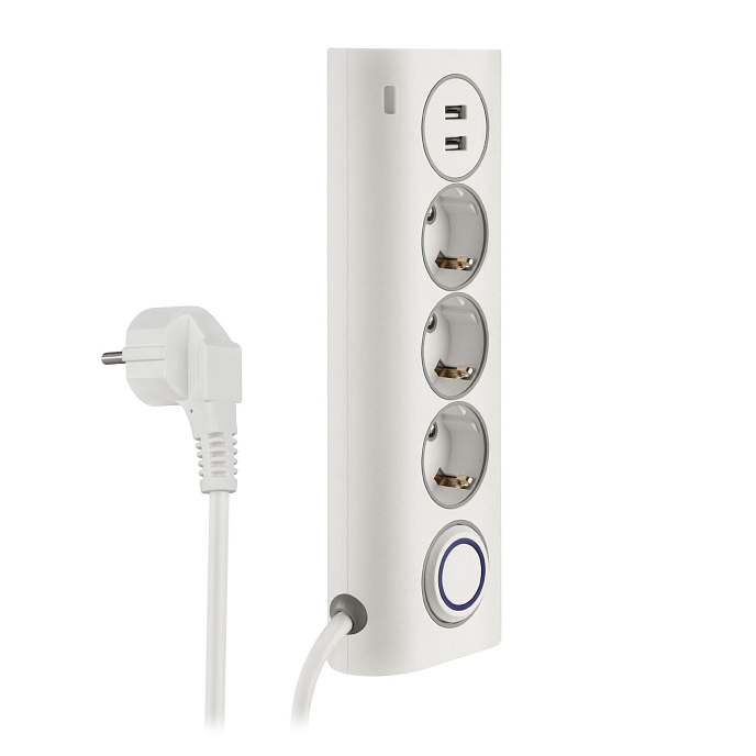 Сетевой фильтр Rombica NEO WC3U White - рис.1