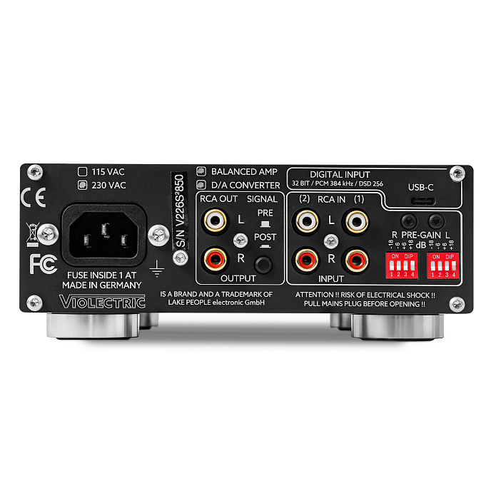 Усилитель-ЦАП для наушников Violectric DHA V226 black усилитель для наушников с цап (SN V226S052)_Уценка - рис.1