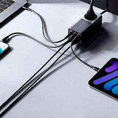 Сетевое зарядное устройство VOLTME VITO 75 EzTravel Desktop Charger 5in1 Black