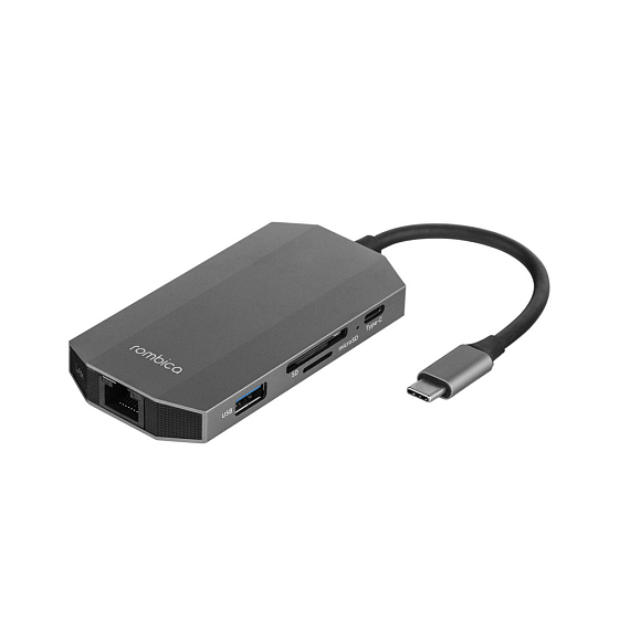 USB HUB Rombica Type-C M7 Type-C Black - рис.0