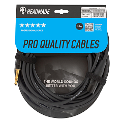Кабель HeadMade Pro XLR-M - 6.3 stereo Black 10m