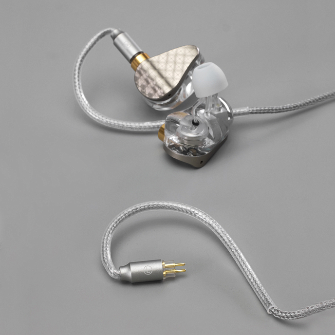 Кабель ddHiFi M198C USB-C - 2-pin Silver - рис.2