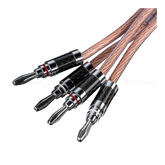 Кабель HeadMade Speaker Cable Banana Banana 2.5m - рис.2