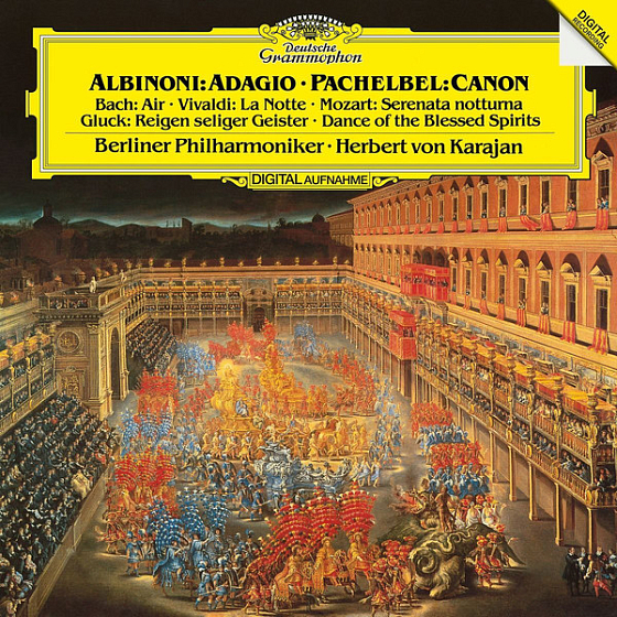 Пластинка Albinoni; Pachelbel; Berliner Philharmoniker; Herbert von Karajan - Albinoni: Adagio, Pachelbel: Canon - рис.0