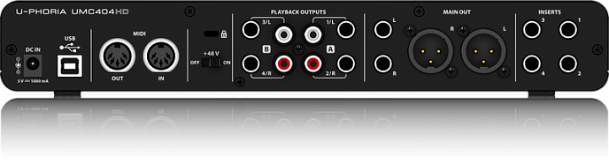 Внешняя звуковая карта BEHRINGER UMC404HD - рис.2