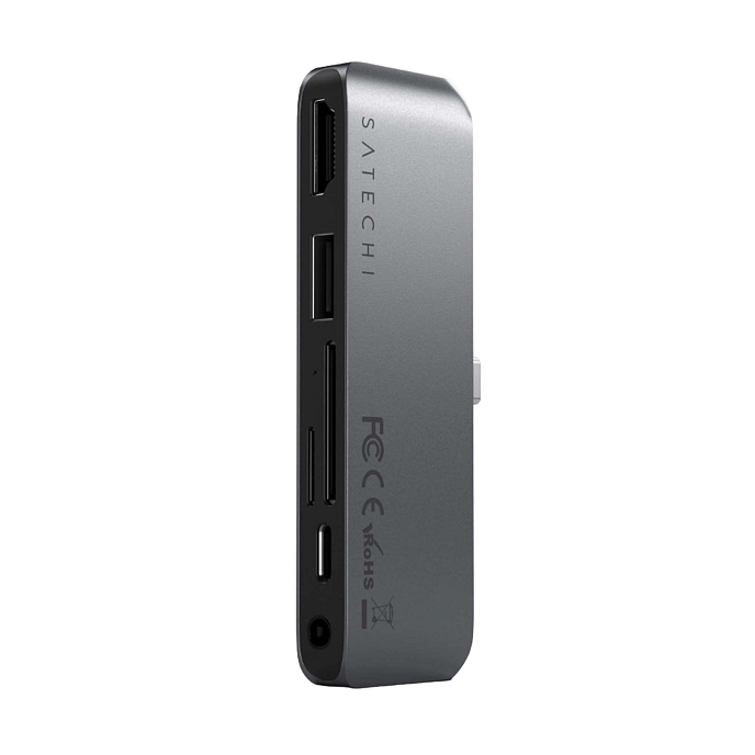 USB HUB Satechi USB-C Mobile PRO Hub SD Space Grey - рис.3