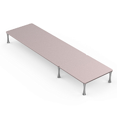 Стол ddHiFi HS650 x 1 + HS250 x 1 + SR85 x 6 Pinkish Gray/Silver