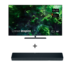 Комплект Loewe inspire 55 Oled 4k Ultra HD 55 + Loewe Klang Bar3 mr Basalt Grey