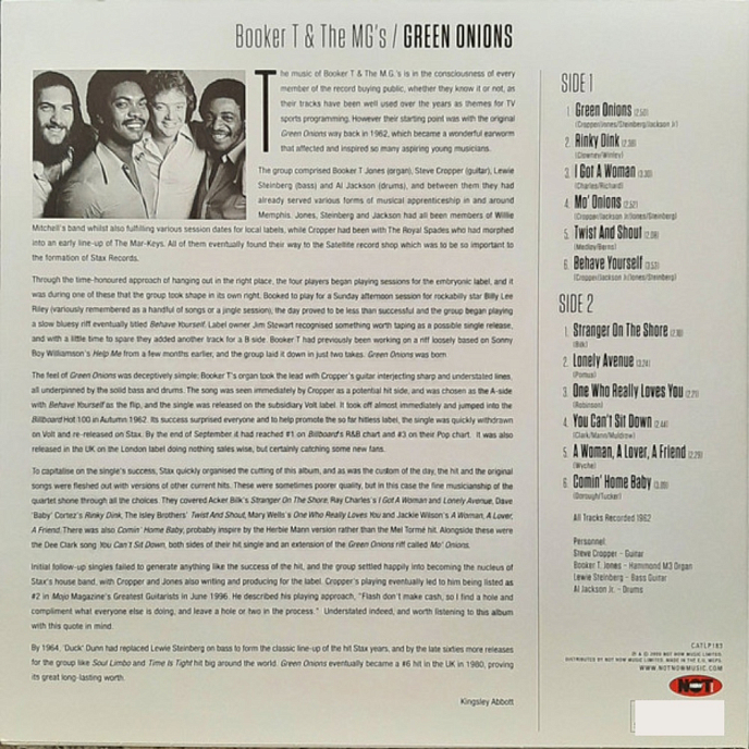 Виниловая пластинка Booker T and The MG's – Green Onions LP - рис.3
