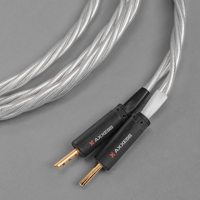 Кабель Axxess Speaker Cable Silver Banana 4m - рис.1