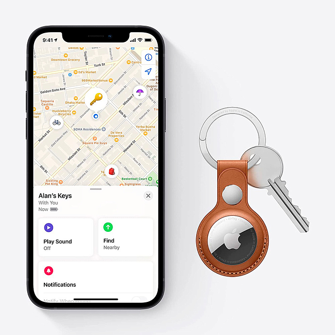 Электронная метка Apple AirTag 4 Pack White - рис.3