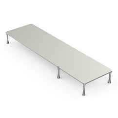 Стол ddHiFi HS650 x 1 + HS250 x 1 + SR70 x 6 Warm Gray/Silver