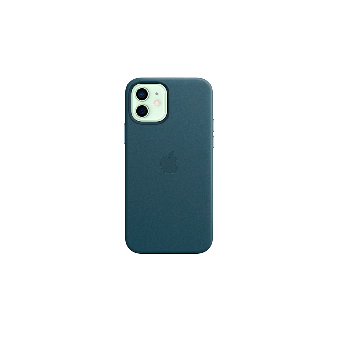 Чехол для смартфонов Apple iPhone 12 + 12 Pro Leather Case with MagSafe Baltic Blue - рис.1
