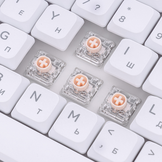 Клавиатура NuPhy AIR75v3 Blush Nano Switch Nova White - рис.10