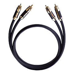 Кабель Oehlbach STATE OF THE ART XXL Black Connection Cable 2RCA - 2RCA 2m