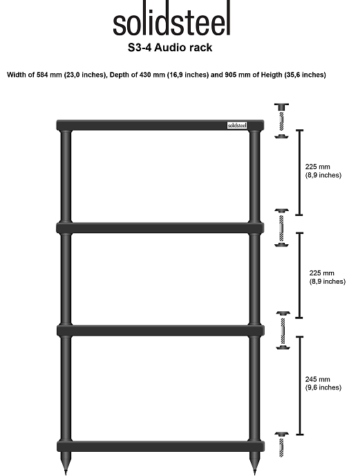 Стойка Solidsteel S3-4 White - рис.1