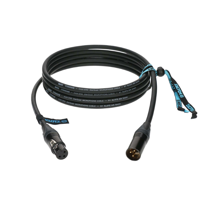 Кабель Klotz TI-M0750 Black XLR(f) - XLR(m) 3-pin 7.5m - рис.0