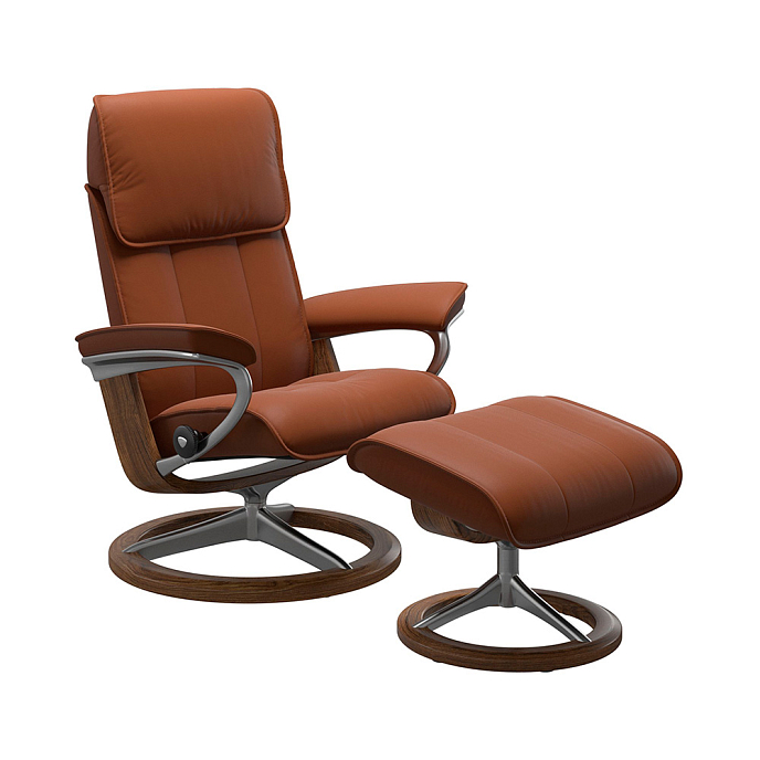 Кресло для прослушивания Stressless Admiral M Signature Paloma New Cognac Teak - рис.0