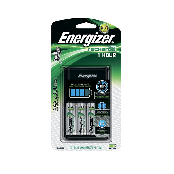 Зарядное устройство Energizer 1HR Charger +4AA 2300mAh - рис.0
