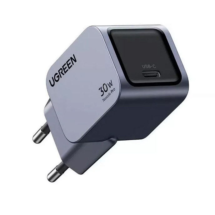 Сетевое зарядное устройство Ugreen X703 30W PD GaN Grey - рис.1