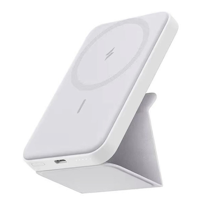 Портативный аккумулятор Anker PowerCore Mag-Go 5K white внешний портативный аккумулятор _OpenBox - рис.0