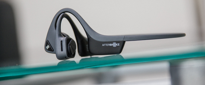Беспроводные наушники AfterShokz Trekz Air AS650SG Slate Grey - рис.7