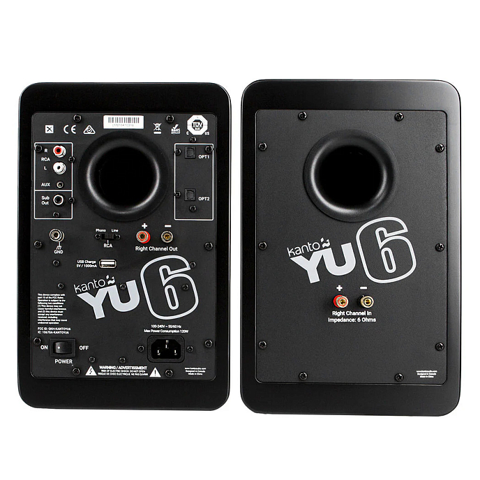 Полочная акустика Kanto YU6 Matte Black - рис.4