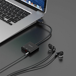 Внешняя звуковая карта Orico SKT3 Black