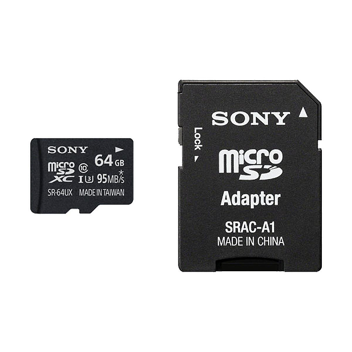 Карта памяти Sony MicroSD UHS-I U3 64Gb (SR64UX2AT) + Adapter - рис.2