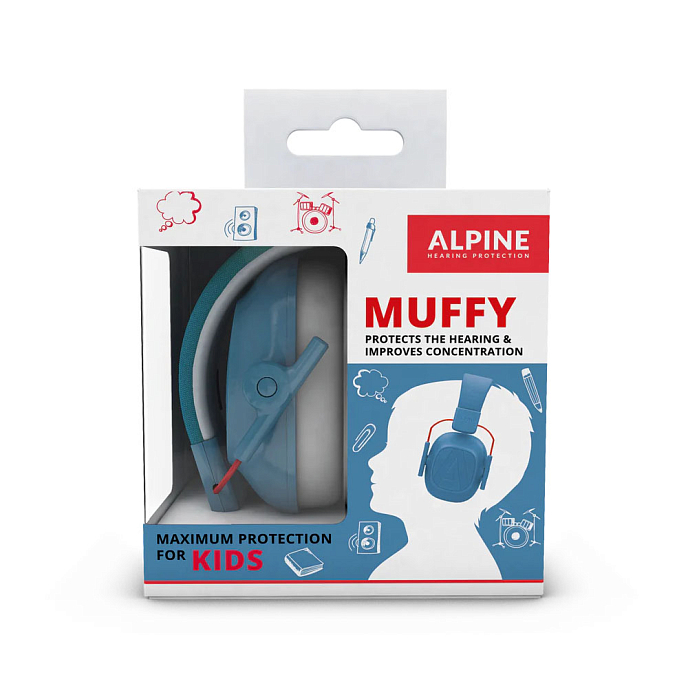 Детские противошумные наушники Alpine Muffy Kids Blue - рис.4