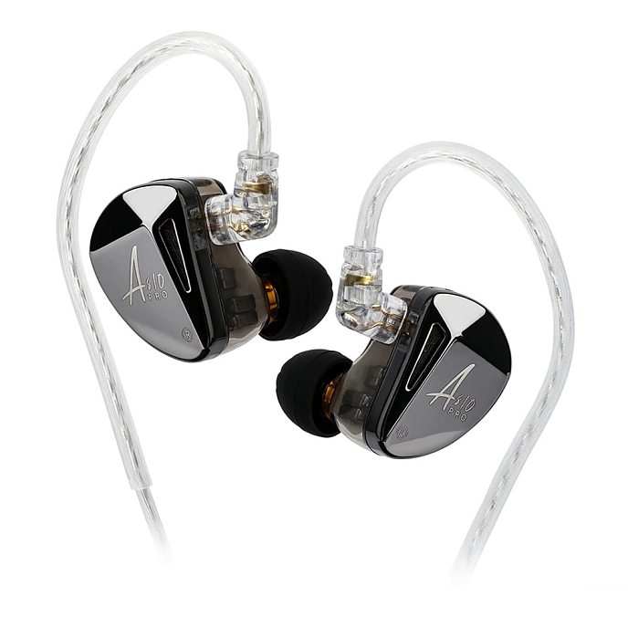 Наушники внутриканальные KZ AS10 PRO without mic Black - рис.0