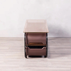 Стойка для Hi-Fi F2F Мелодия Glossy Black Bronze Dark Brown