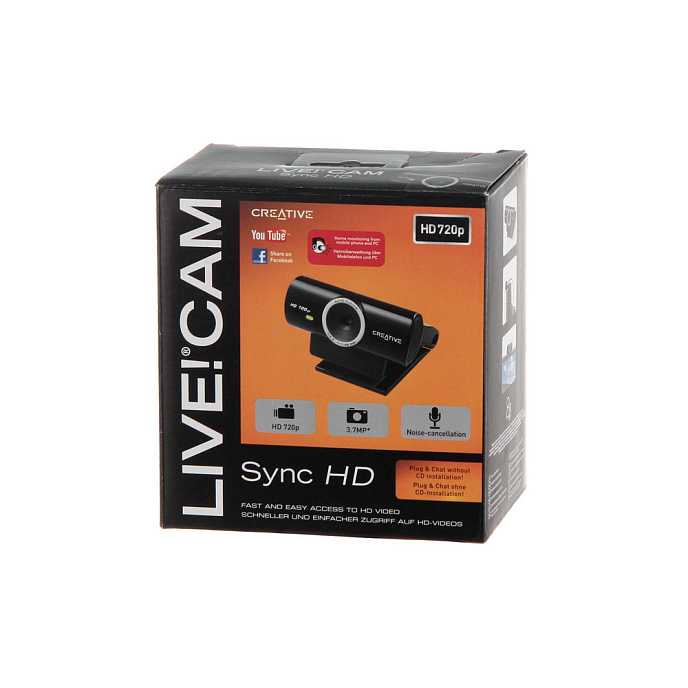 Видеокамера Creative Live! Cam Sync HD Black - рис.3