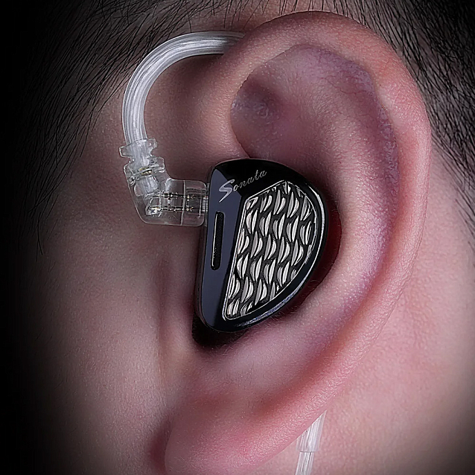 Наушники внутриканальные KZ Sonata (switch) with both mic/no mic cable Black - рис.2