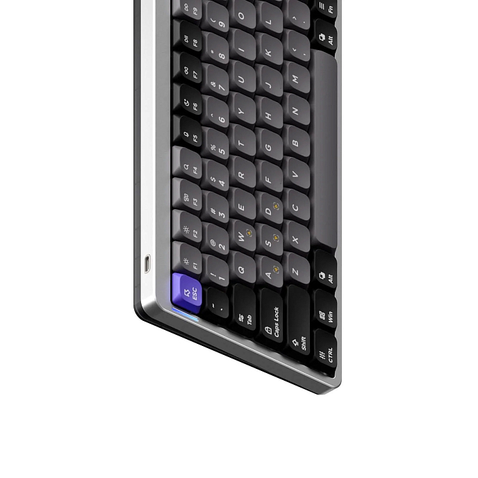 Клавиатура NuPhy Air75 HE (Low-Profile Magnetic Jade Switch) Space Silver - рис.3