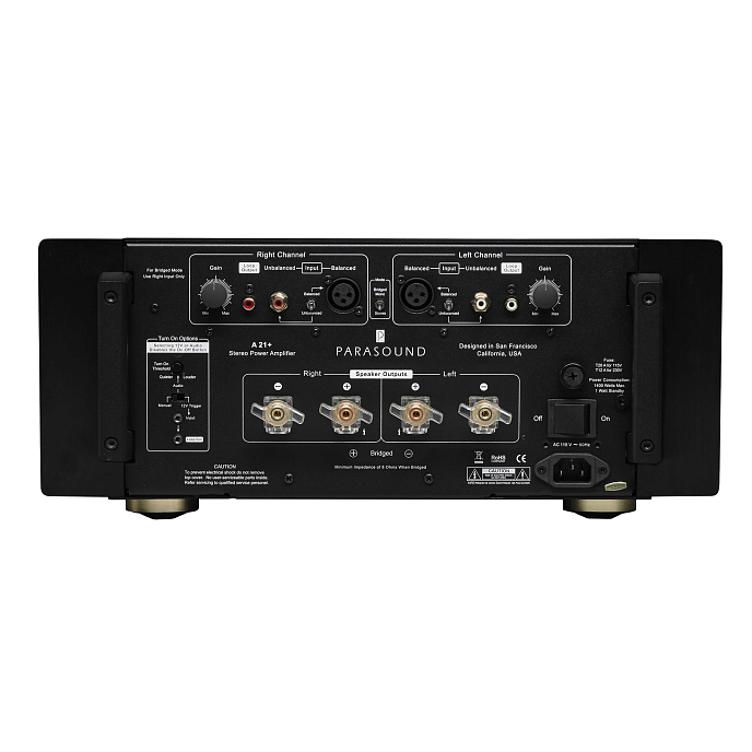 Усилитель мощности Parasound A21+ Black - рис.2