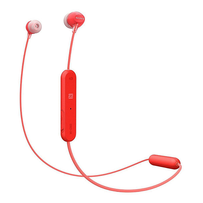 Беспроводные наушники Sony WI-C300 Red - рис.0