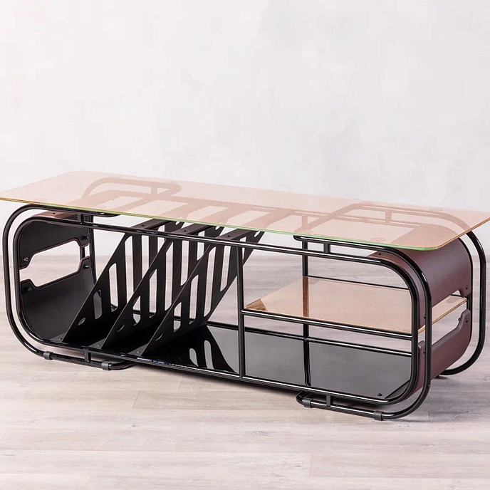 Стойка для Hi-Fi F2F Мелодия Glossy Black Bronze Dark Brown - рис.1