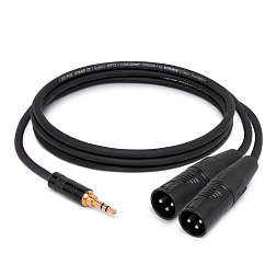 Кабель HeadMade Pro 3.5-m - 2XLR-male 1.5m