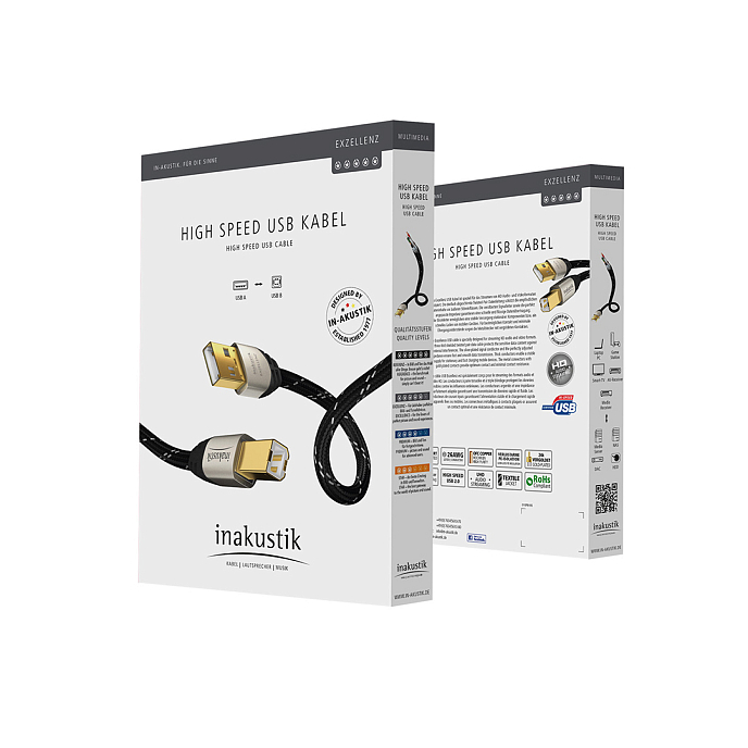 Кабель Inakustik Exzellenz High Speed USB 2.0 1m - рис.1